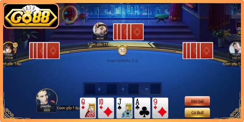 Cách Chơi Bài Bull Bull Go88 - Luật Chơi Cho Người Mới 2 Cách chơi bài Bull Bull Go88 tìm ra người chiến thắng cuối cùng